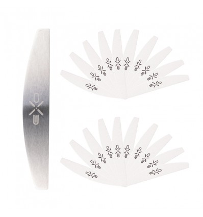 Metalinis dildės pagrindas+ klijuojami lapeliai 100/180 "EXO"