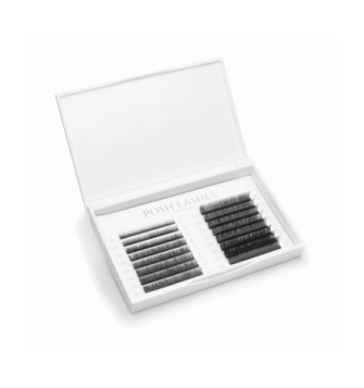 POSH LASHES Posh Lashes "Mink Premium"blakstienos Black, C, 0.07