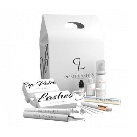 POSH LASHES blakstienų priauginimo rinkinys "Starter kit"