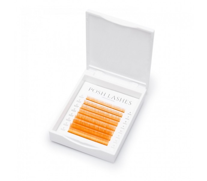 POSH LASHES oranžinės blakstienos "Mandarine"
