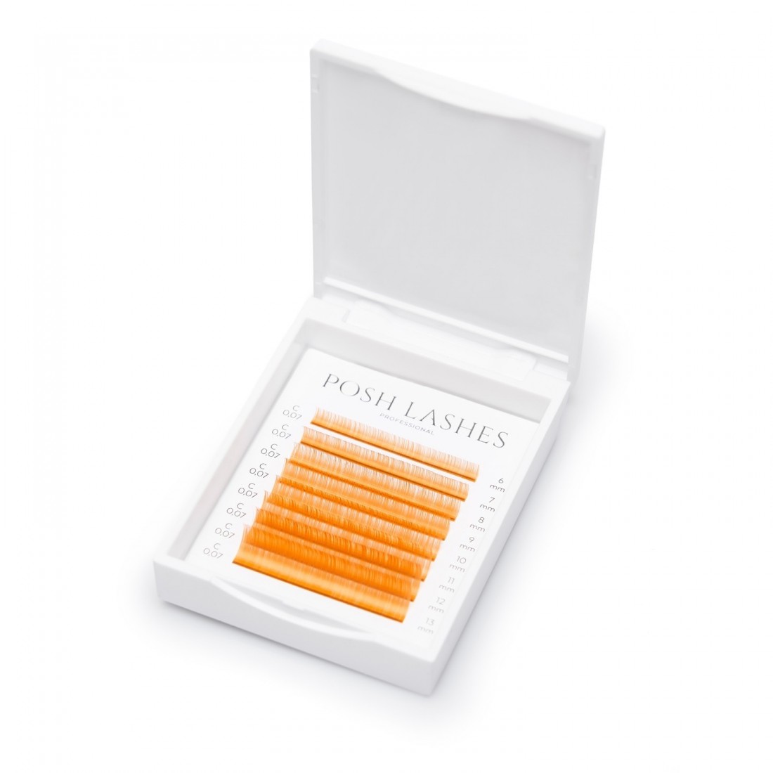 POSH LASHES oranžinės blakstienos "Mandarine"