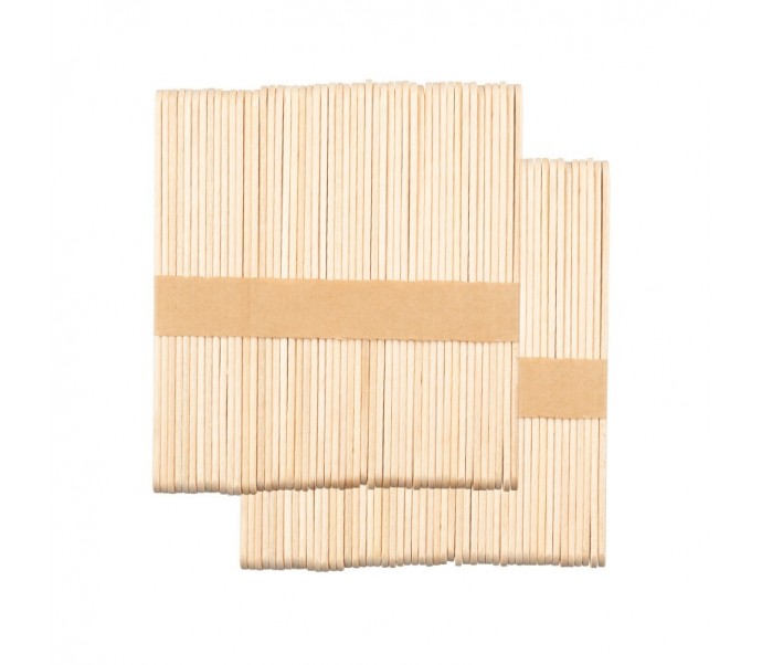 Depiliacijos mentelės vidutinio dydžio 114x10x2mm - 100 vnt,