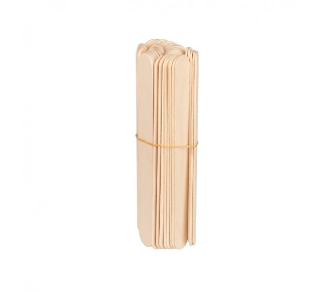 Depiliacinės mentelės didelės 150x18x1.8mm - 50 vnt.