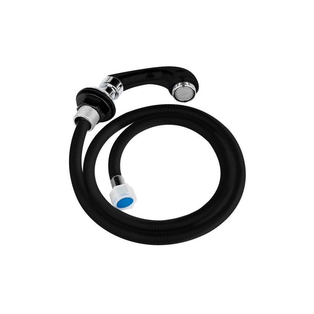 Juodos spalvos kirpyklinis maišytuvas-kranas