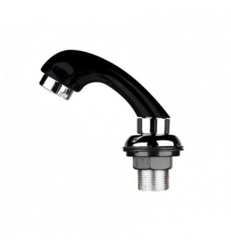 Juodos spalvos kirpyklinis maišytuvas-kranas