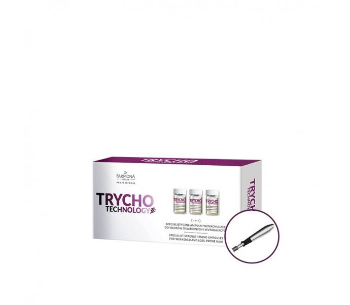 FARMONA TRYCHO TECHNOLOGY Specjalistyczne ampułki wzmacniające do włosów osłabionych i wypadających 10x5ml