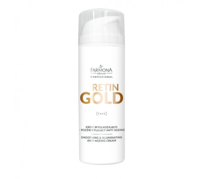 Glotininatis ir skaistinantis kremas su retinoliu "FARMONA RETIN GOLD", 150ml
