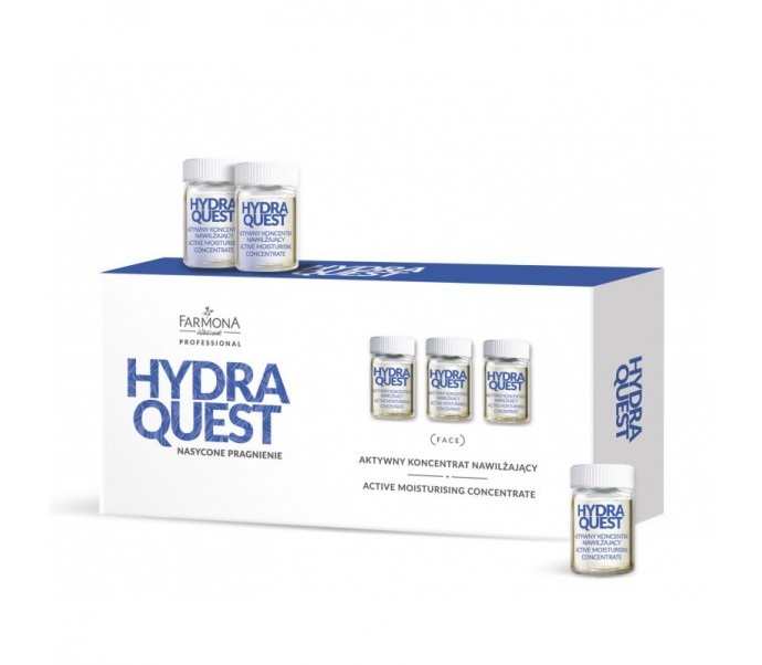 Aktyvus drėkinamasis koncentratas "FARMONA HYDRA QUEST", 5x5ml