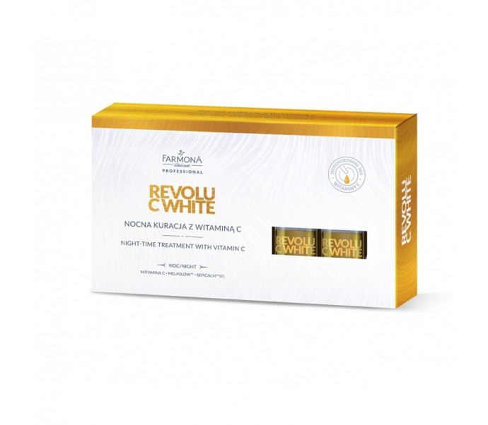 Naktinis gydymas vitamino C ampulėmis "FARMONA REVOLU C WHITE", 5x5ml