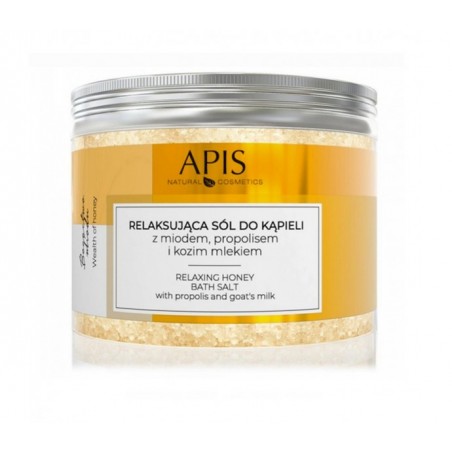 Atpalaiduojanti vonios druska su ožkos pienu ir medumi  "APIS" 650 g