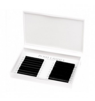 C, 0.07,  Black, 7-13 mm "POSH LASHES 60 Minute" blakstienos