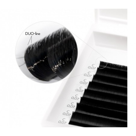 C, 0.07,  Black, 7-13 mm "POSH LASHES 60 Minute" blakstienos