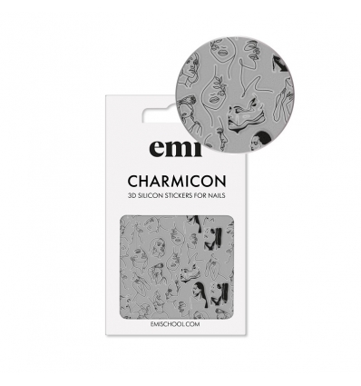 E.Mi Charmicon Silicone Stickers 172 Sketch