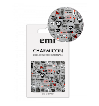 E.Mi Charmicon Silicone Stickers 210 Rock'n'roll