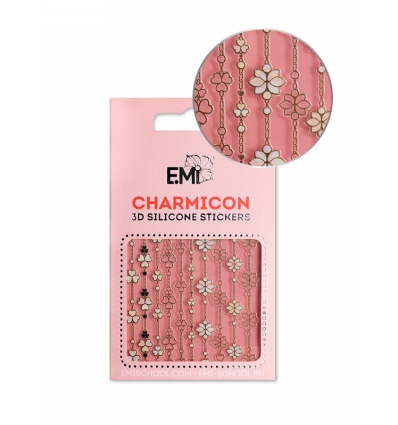 Charmicon Silicone Stickers 154 Floral Art