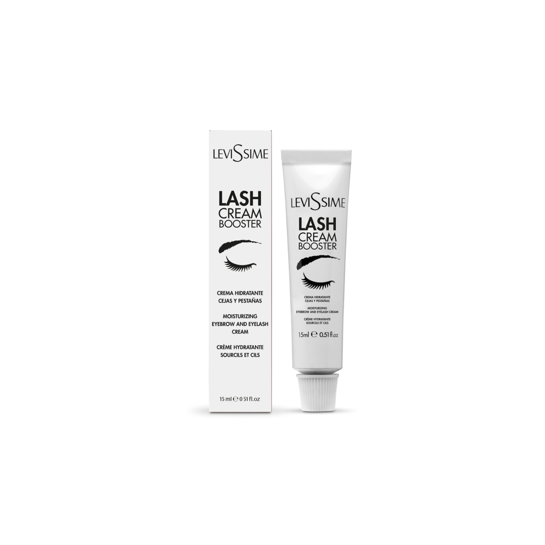 LEVISSIME Drėkinamasis blakstienų kremas "LASH CREAM BOOSTER"