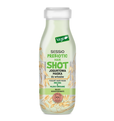 Sessio Prebiotic plauku kaukė Yogurt Shot su inulinu ir avižų pienu, 350g