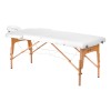 Sulankstomas masažo stalas medinis Komfort 190x70 baltas