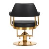 Gabbiano kirpėjo kėdė Granada (juoda su aukso detalėmis)