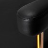 Gabbiano kirpėjo kėdė Granada (juoda su aukso detalėmis)