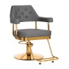 Gabbiano kirpyklos kėdė Granada (pilka su aukso detalėmis)