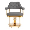 Gabbiano kirpyklos kėdė Granada (pilka su aukso detalėmis)