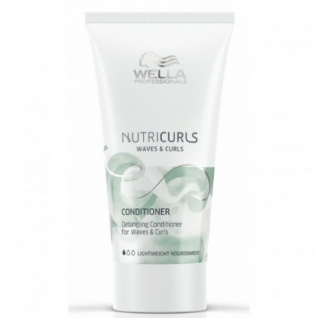 Maitinantis kondicionierius garbanotiems plaukams "Wella NutriCurls Detangling Conditioner" 200 ml