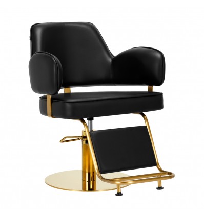 Gabbiano kirpyklos kėdė Linz auksinė juoda