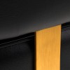 Gabbiano kirpyklos kėdė Linz auksinė juoda