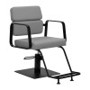 Gabbiano Porto juodos ir pilkos spalvos kirpimo kėdė
