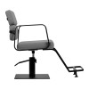 Gabbiano Porto juodos ir pilkos spalvos kirpimo kėdė