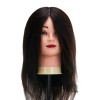 Gabbiano WZ1 kirpėjų mokymo galva, natūralūs plaukai, spalva 1H, ilgis 30cm