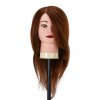 Gabbiano WZ1 kirpėjų mokymo galva, natūralūs plaukai, spalva 4H, ilgis 30cm