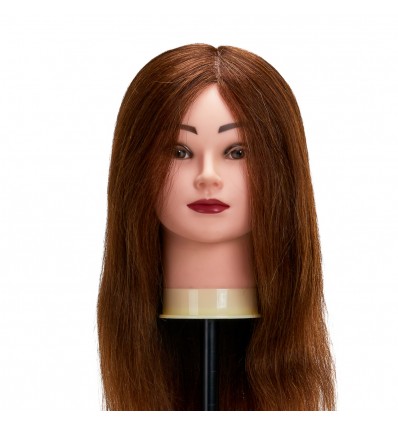 Gabbiano plaukų treniruočių galva WZ1 natūralių plaukų, spalva 4H, ilgis 42cm