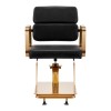Kirpėjo kėdė Gabbiano Porto auksinė juoda