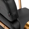 Kirpėjo kėdė Gabbiano Porto auksinė juoda