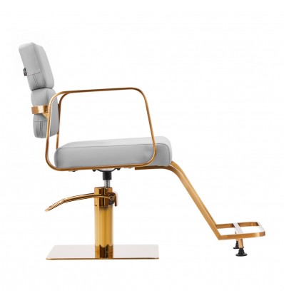Kirpėjo kėdė Gabbiano Porto aukso-pilka