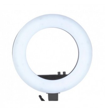 LEMPA "RING LIGHT" 18" 48W LED STACIONARI, JUODA