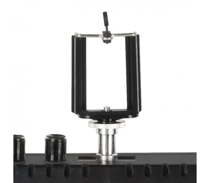 LEMPA "RING LIGHT" 18" 48W LED STACIONARI, JUODA