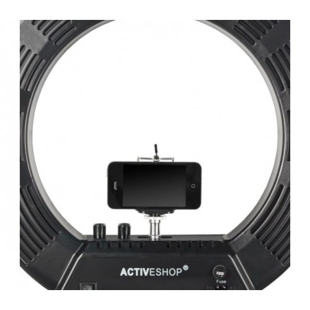 LEMPA "RING LIGHT" 18" 48W LED STACIONARI, JUODA
