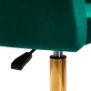 4Rico pasukamas fotelis QS-BL14G žalias aksomas