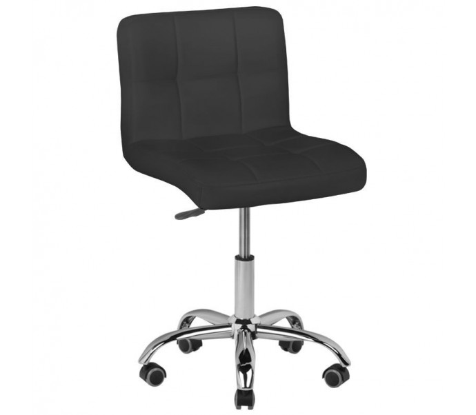 Juoda meistro kėdė su guminiais ratukais A-5299