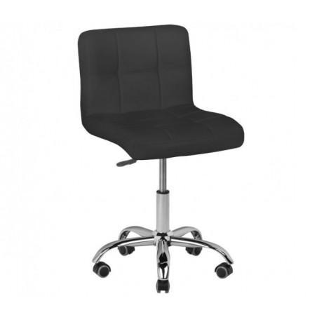 Juoda meistro kėdė su guminiais ratukais A-5299
