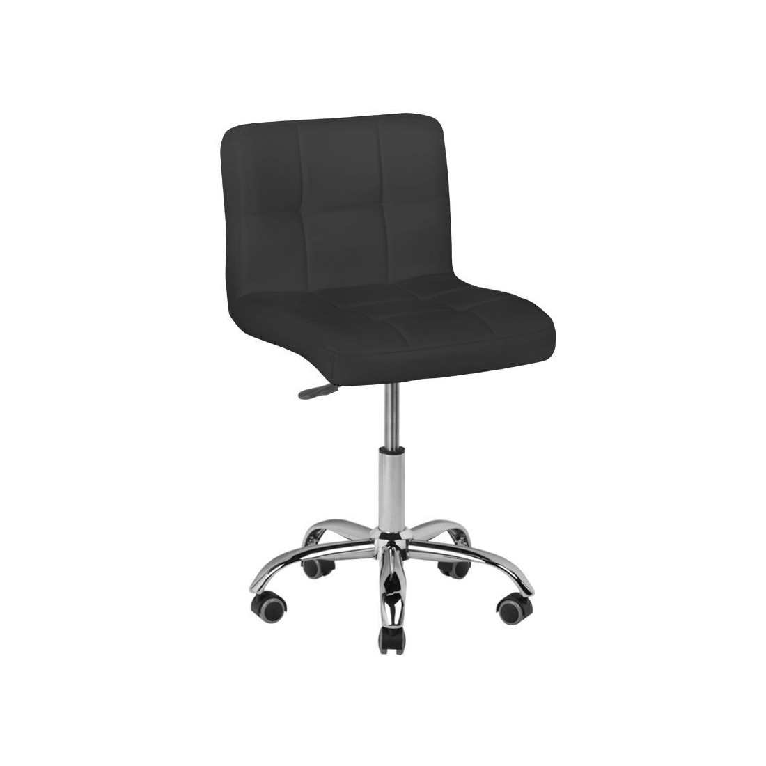 Juoda meistro kėdė su guminiais ratukais A-5299