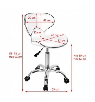 GABBIANO Balta meistro kėdutė Q-4599