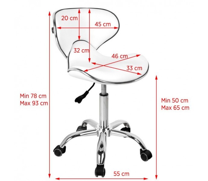 GABBIANO Balta meistro kėdutė Q-4599