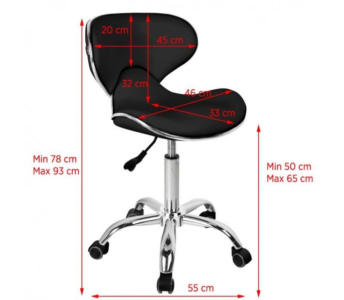 GABBIANO Juoda meistro kėdutė Q-4599