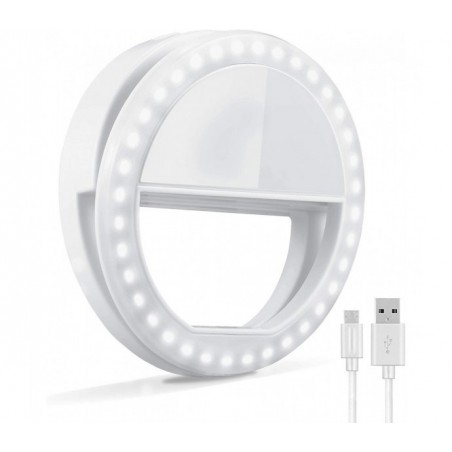 Žiedo formos led šviesos lempa "selfie ring"