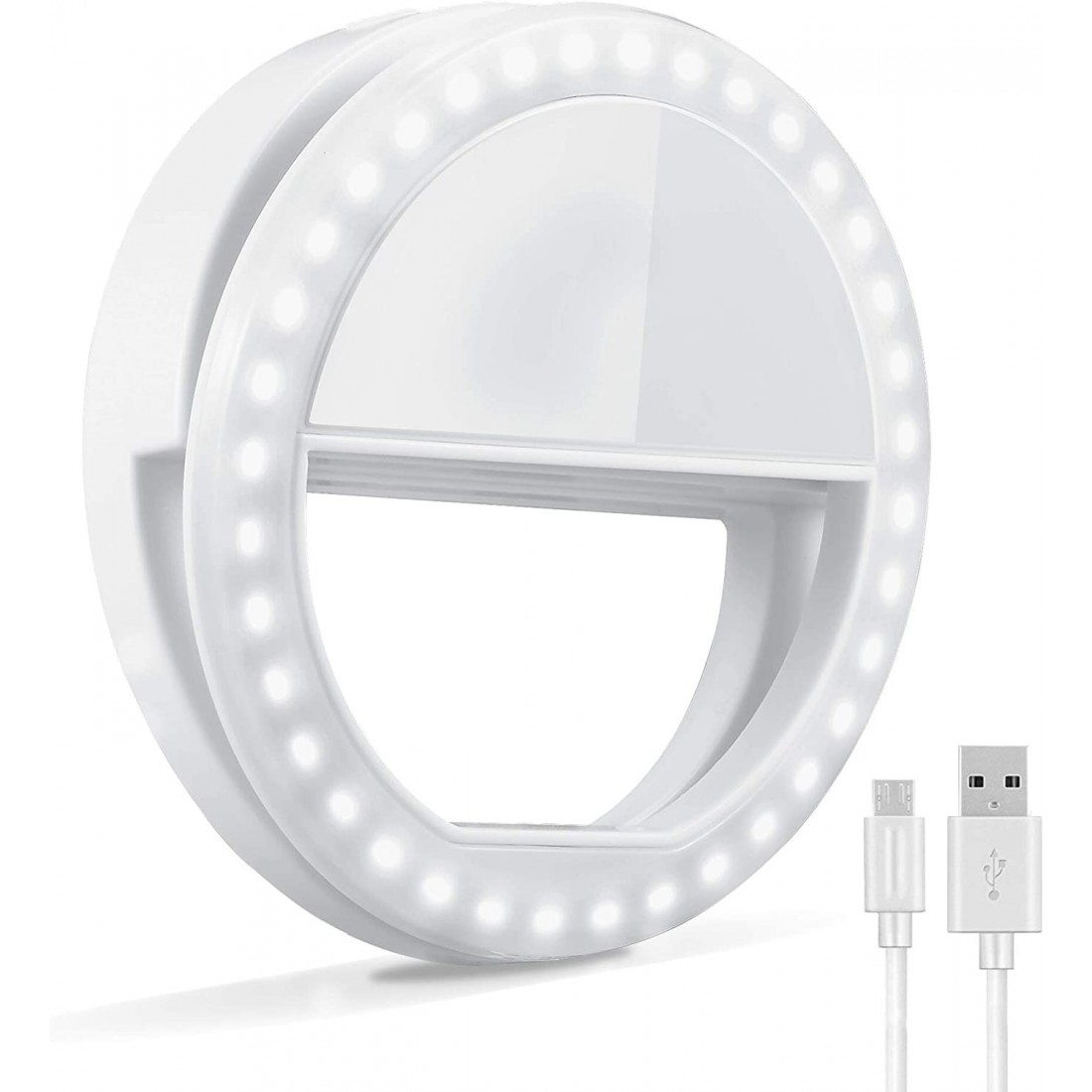 Žiedo formos led šviesos lempa "selfie ring"