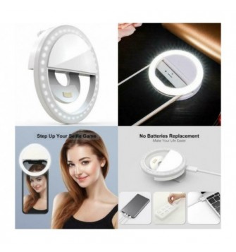Žiedo formos led šviesos lempa "selfie ring"
